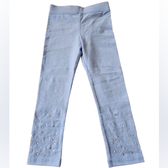 Crewcuts Girls Crystal Ankle Length Leggings, 4, Blue - Picture 4 of 8